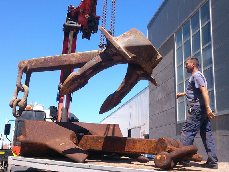anclas y material de maniobras marítimas en Tenerife