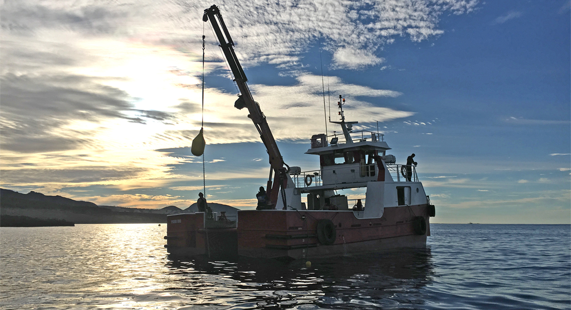 embarcaciones para trabajos submarinos y obras marítimas en Canarias