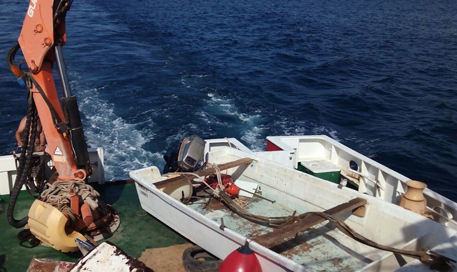 embarcación multiuso para obra marítima